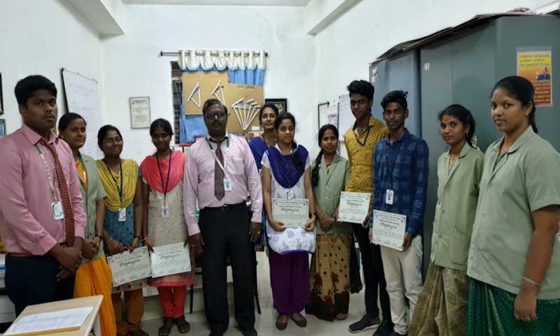 Students received the